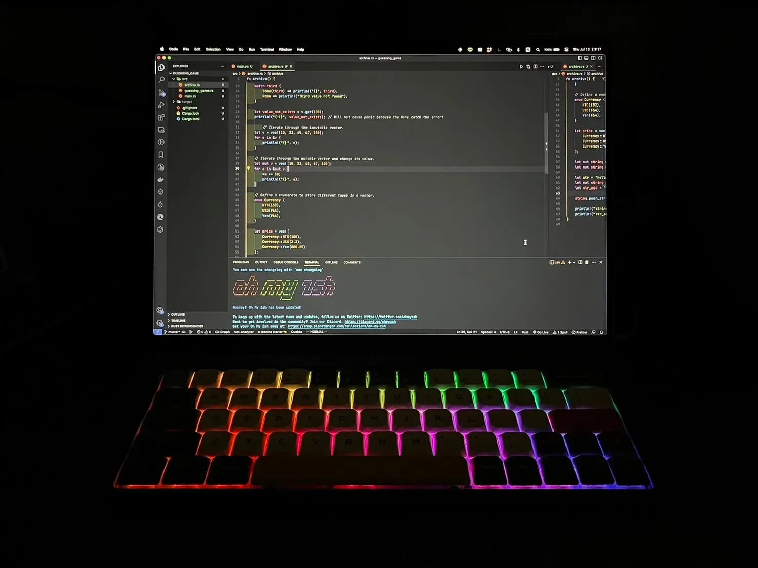 IDE 和機械鍵盤讓寫程式看起來變成一件很酷的事情!